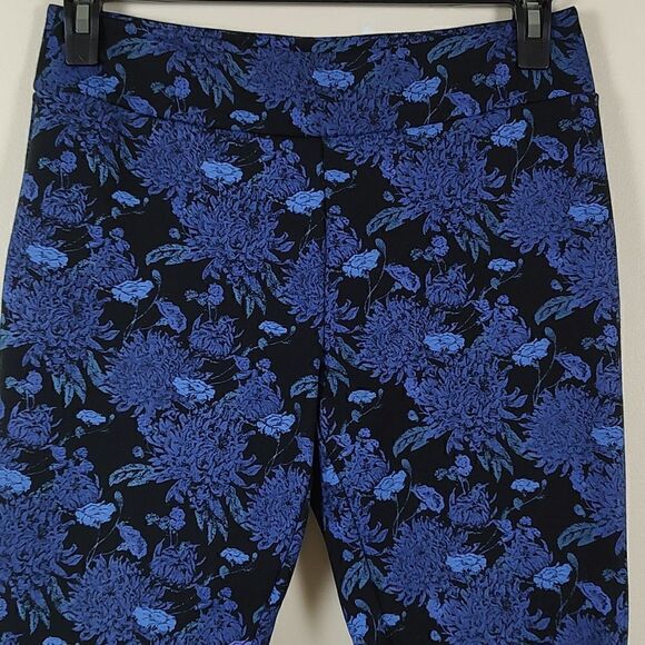 Soft Surroundings Blue Floral Legging Pants Size SP - Picture 11 of 11